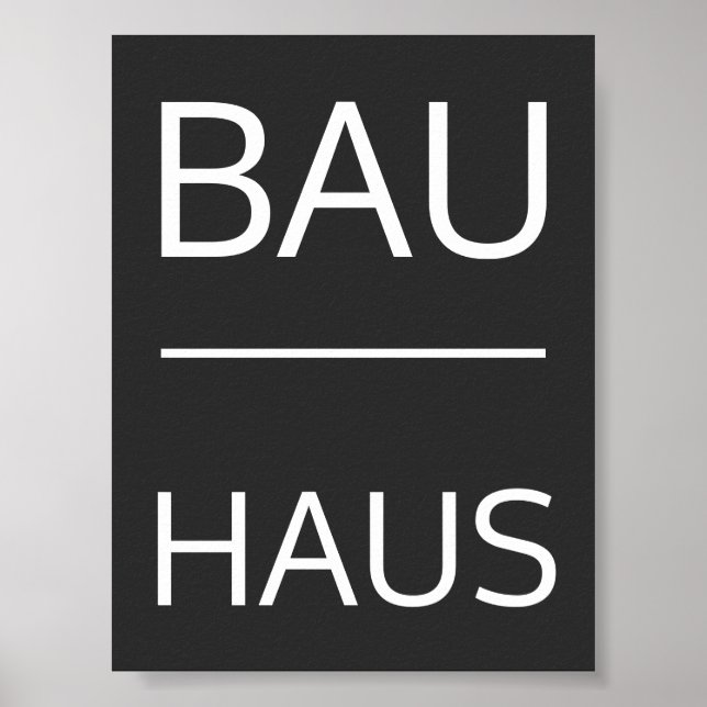 Bauhaus Poster (Front)