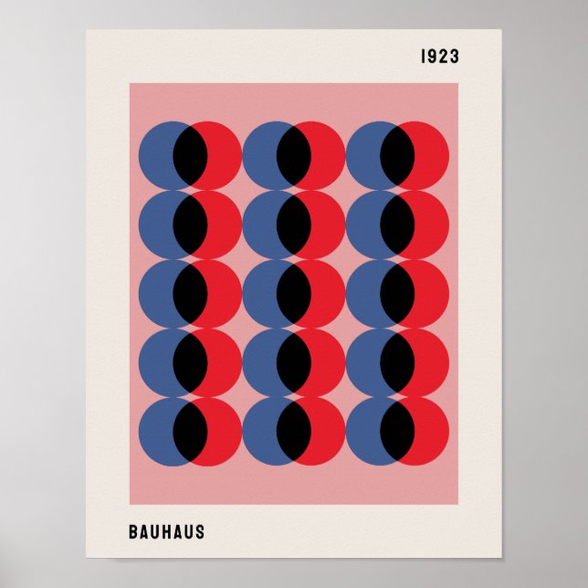 Bauhaus Poster, Bauhaus Circles B34 Poster (Front)