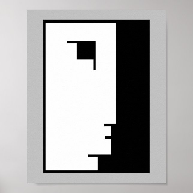 Bauhaus Poster, emblem face Poster (Front)