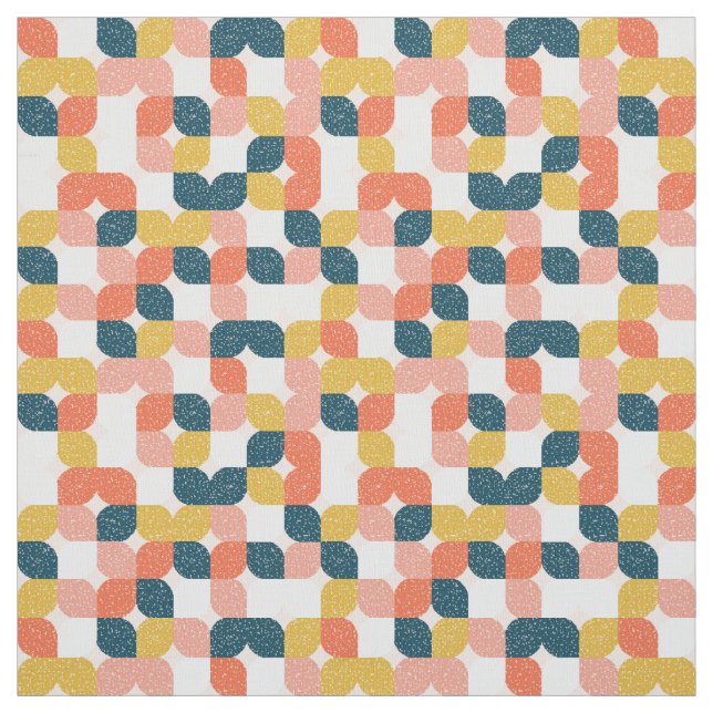 Bauhaus Retro Geometric Pattern Fabric (Swatch)