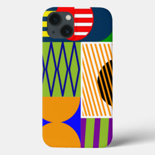 Bauhaus Shape Collage iPhone 13 Case