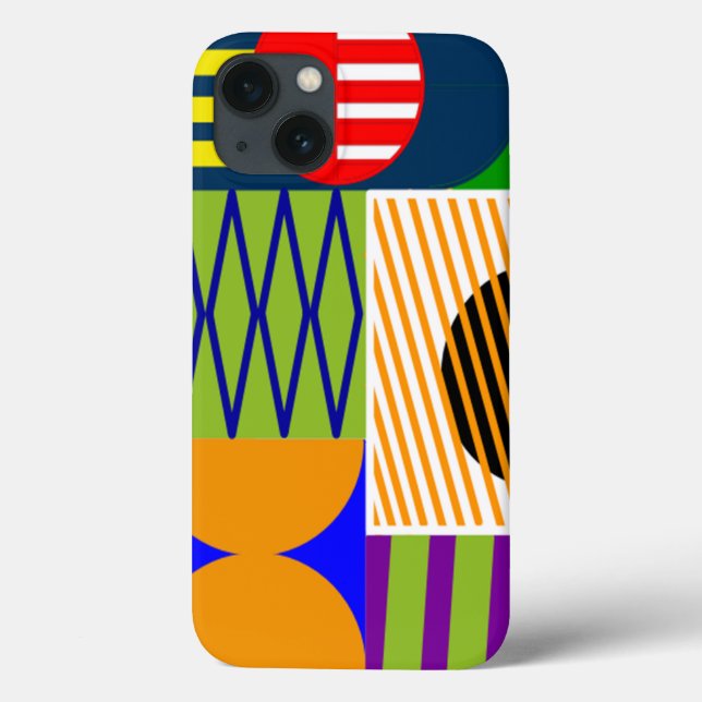 Bauhaus Shape Collage Case-Mate iPhone Case (Back)
