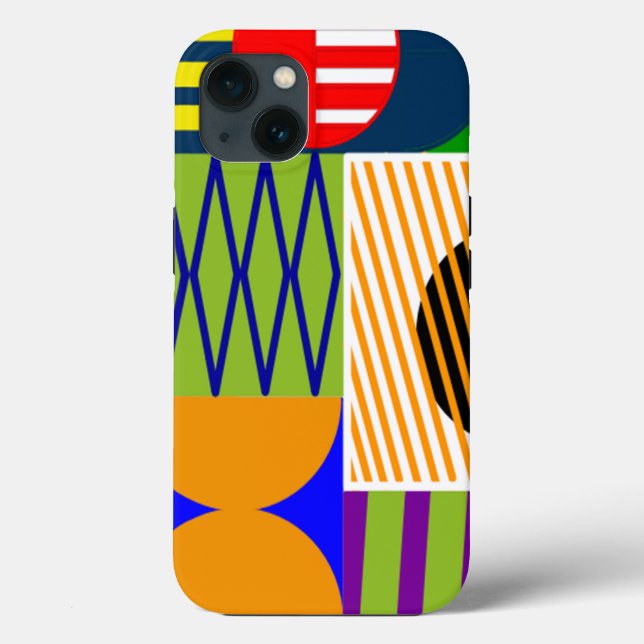 Bauhaus Shape Collage Case-Mate iPhone Case (Back)