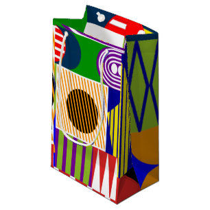 Bauhaus Shape Collage Small Gift Bag