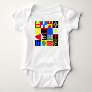 Bauhaus Shapes Baby Bodysuit