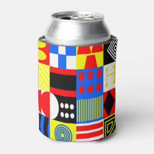 Bauhaus Shapes Can Cooler