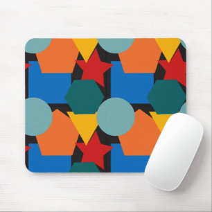 Bauhaus Shapes Mouse Pad