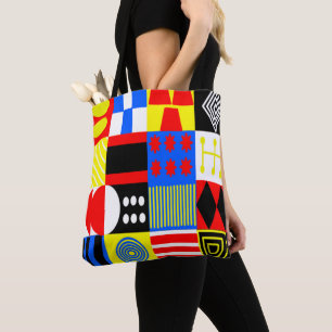 Bauhaus Shapes Tote Bag