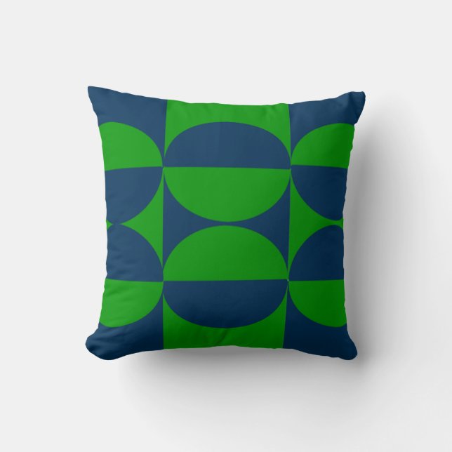 Bauhaus Squares and Circles  Cushion (Front)
