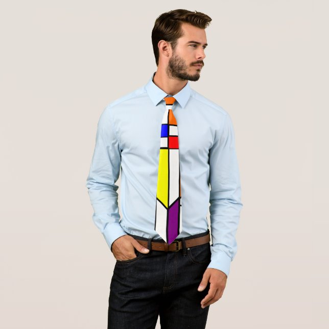 Bauhaus Stained Glass Tie (In Situ)