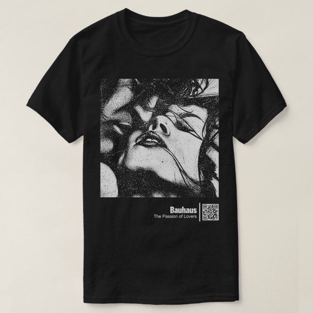 Bauhaus The Passion of Lovers Vectorart Barcode T-Shirt (Design Front)