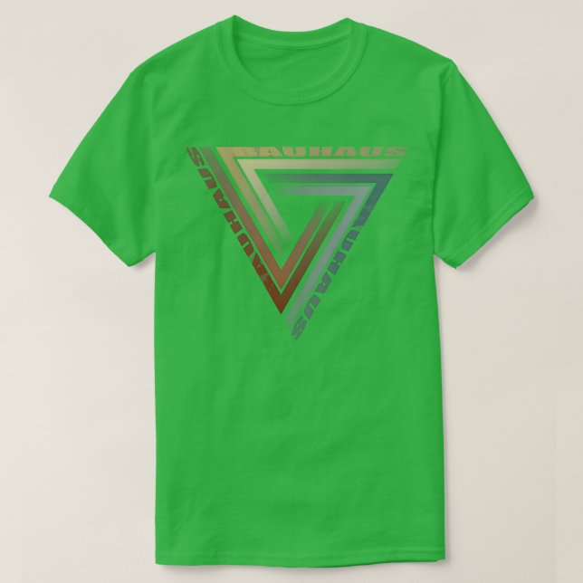 Bauhaus Triangle Art T-Shirt (Design Front)
