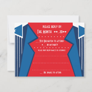 Bauhaus Tuxedo - RB (Reply Card) RSVP Card