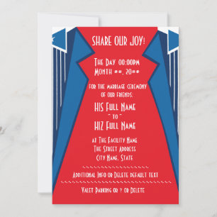 Bauhaus Tuxedo - RB (Wedding Ceremony) Invitation