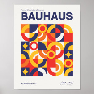 Bauhaus Vintage Art Print Geometric Poster