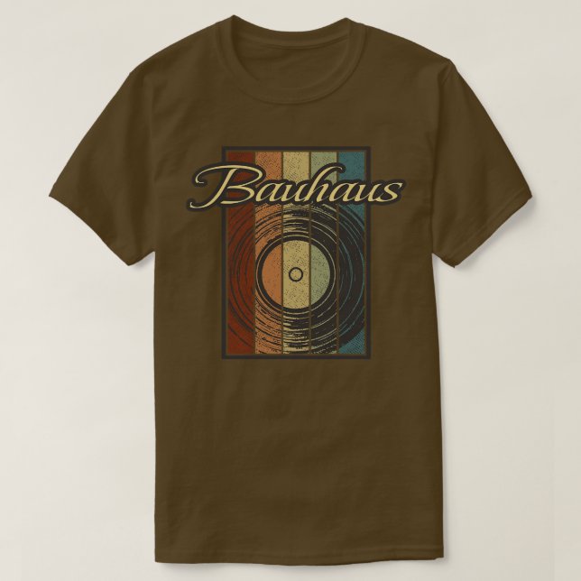 Bauhaus Vynil Silhouette T-Shirt (Design Front)