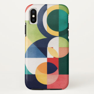  Bauhaus Watercolor - Geometric Green Phone Case