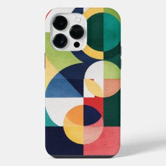 Bauhaus Watercolor - Geometric Green Phone Case
