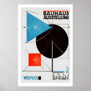 Bauhaus Weimar 1923 Art Print Vintage Geometric
