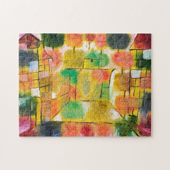 Baum und Architektur-Rhythmen - Paul Klee - Jigsaw Puzzle (Horizontal)