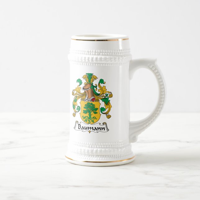 Baumann Family Crest Beer Stein (Right)