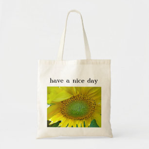 Baumwolltasche Sonnenblume: have a nice day Tote Bag