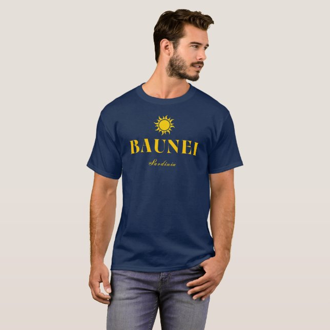 Baunei Sardinia Sun T-Shirt (Front Full)