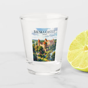 Bauska Castle Latvia Shot Glass