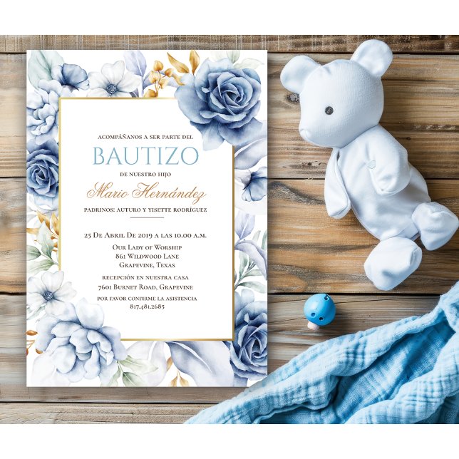 Bautizo Niño Invitacione De bautizo Niño Baptism Invitation (Creator Uploaded)