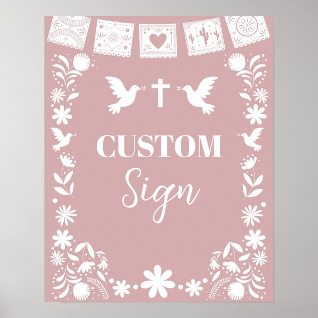 BAUTIZO Pink Cielito Lindo Poster (Front)