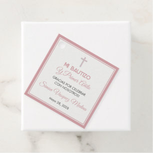 Bautizo y Primer Añito Baptism and First Birthday Favour Tags