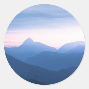 Bavaria Alps   Herzogstand Classic Round Sticker