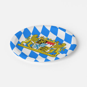 Bavaria Coat of arms Paper Plate