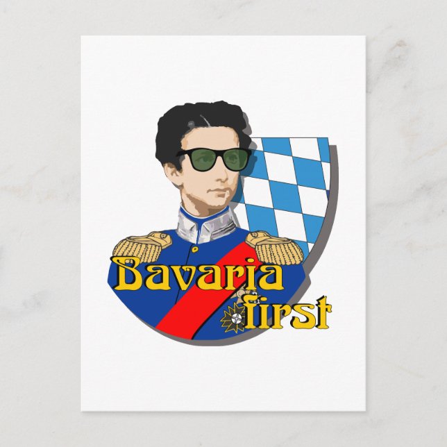 Bavaria First King Ludwig II Postcard (Front)
