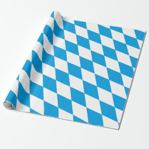 Bavaria Germany Diamond Flag Design Wrapping Paper