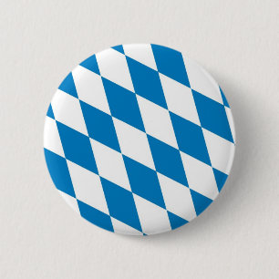 bavaria germany land flag 6 cm round badge