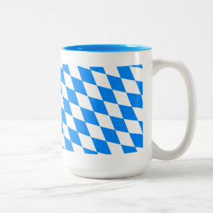 Bavaria lozenges flag Two-Tone coffee mug