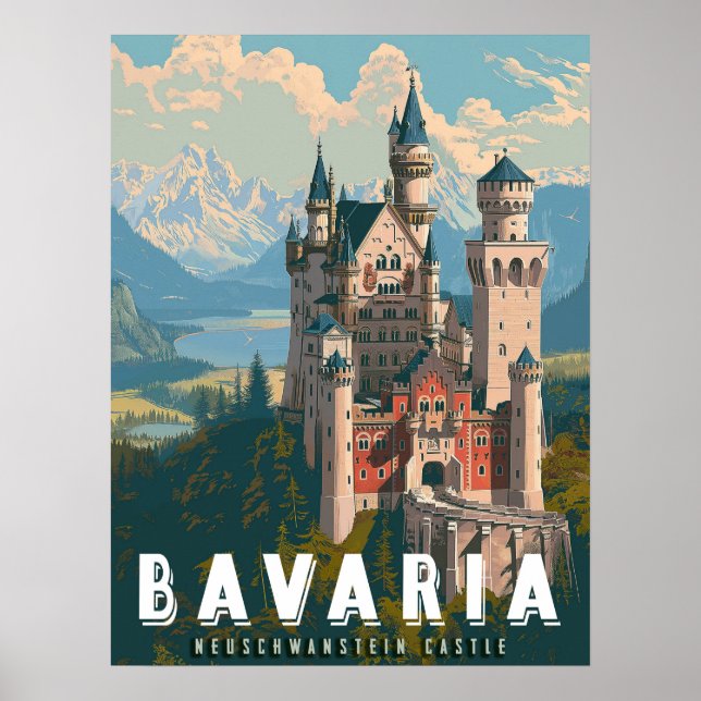 Bavaria: Neuschwanstein Castle  Poster (Front)