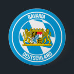 Bavaria Round Emblem 7.5 Cm Round Badge<br><div class="desc">Bavaria Round Emblem</div>