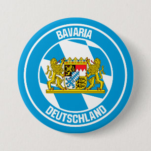 Bavaria Round Emblem 7.5 Cm Round Badge
