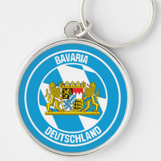 Bavaria Round Emblem Key Ring