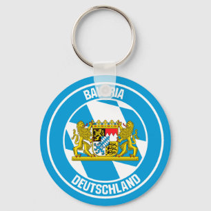 Bavaria Round Emblem Key Ring
