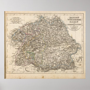 Bavaria, W�rttemberg, Baden, Hohenzollern Poster