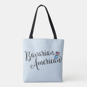 Bavarian American Entwined Hearts Grocery Bag