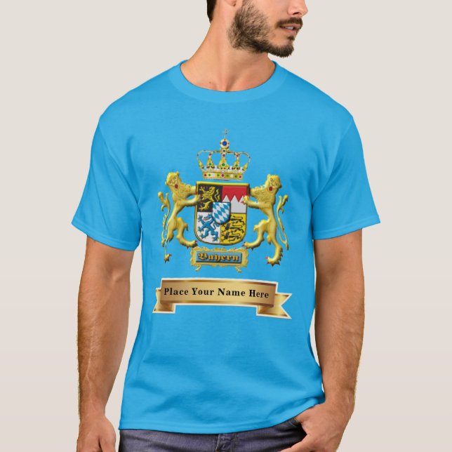 Bavarian Coat of Arms Personalised T-Shirt (Front)