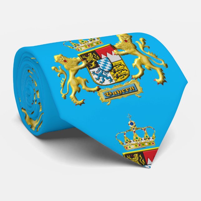 Bavarian Coat of Arms Tie (Rolled)