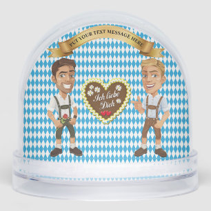 Bavarian Crest, Love Lebkuchen, Oktoberfest Snowglobe
