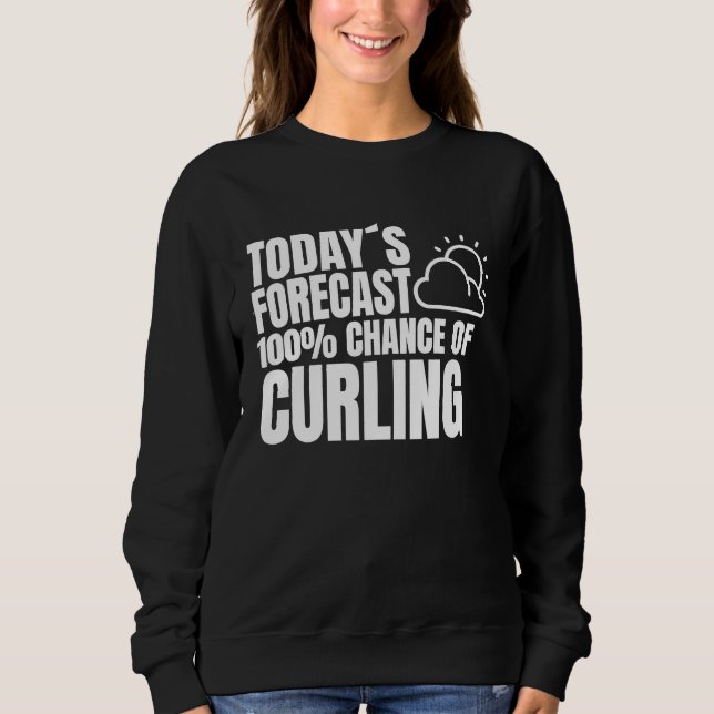 Bavarian curling team  curling saying sweatshirt (Front)
