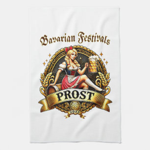 Bavarian Festivals -  Dirndl 2025 Tea Towel