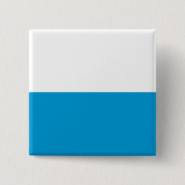 Bavarian Flag 15 Cm Square Badge (Front)